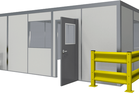 single story office rendering MODULAR OFFICE