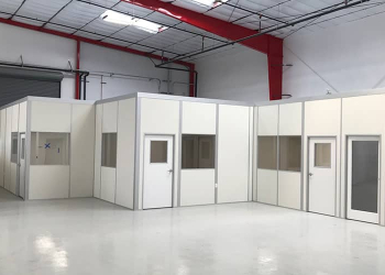 interior modular offices warehouse interior in-plant office allied modular partitions