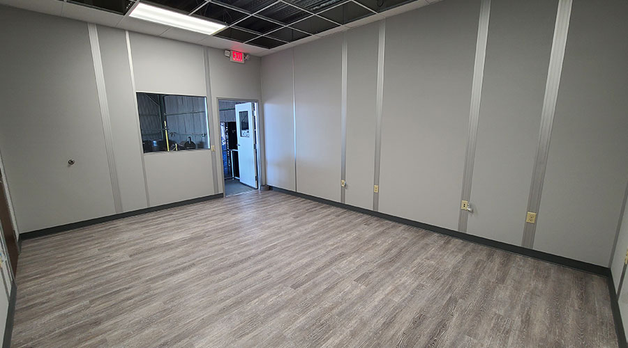 interior in-plant office allied modular partitions