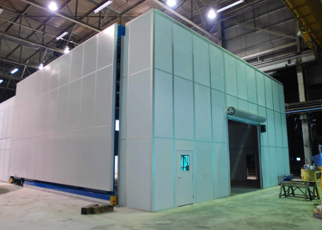 large machine enclosure machine enclosure - allied modular