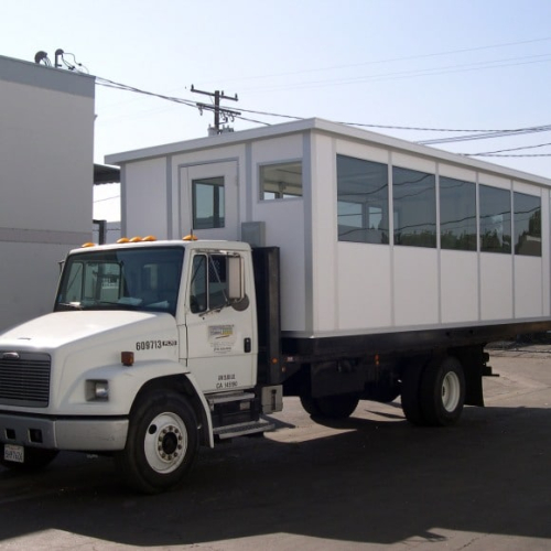 Portable modular office by allied modular.