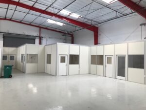 partitions, modular partitions, partitions for offices and warehouses