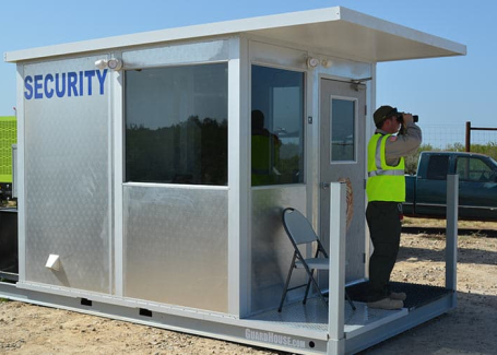 An operational guard shack. Guardhouses and Guard Shacks by Allied Modular