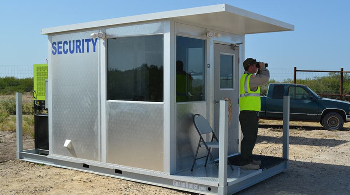 An operational guard shack. Guardhouses and Guard Shacks by Allied Modular