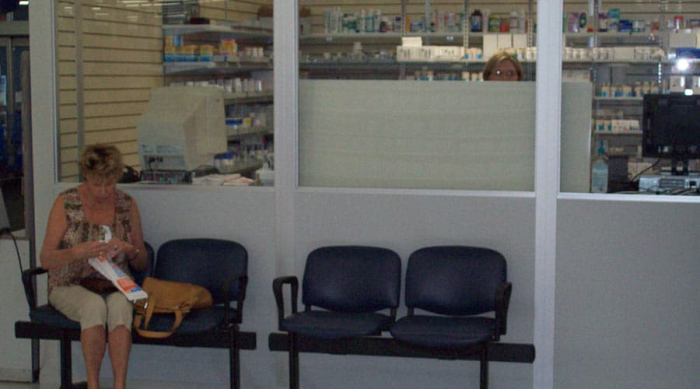 Retail pharmacy interior built with modular retail buildings by Allied Modular.