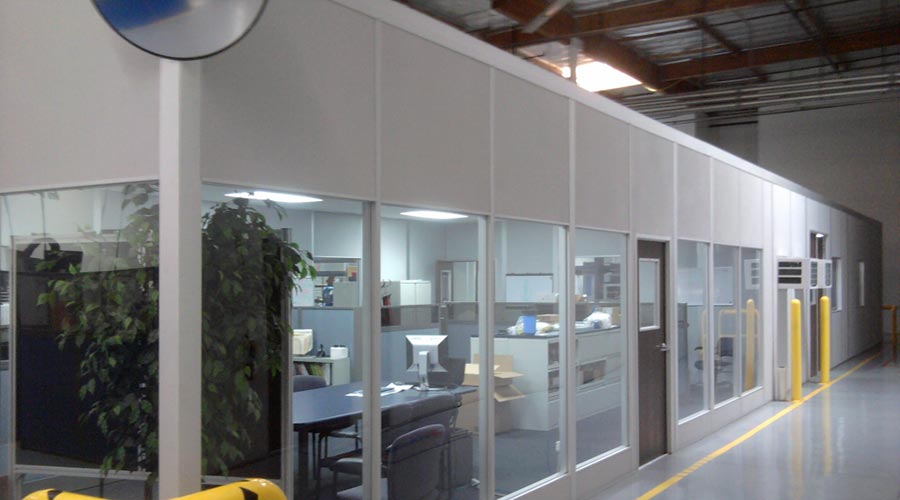 Warehouse Modular Offices and Enclosures full glass walls