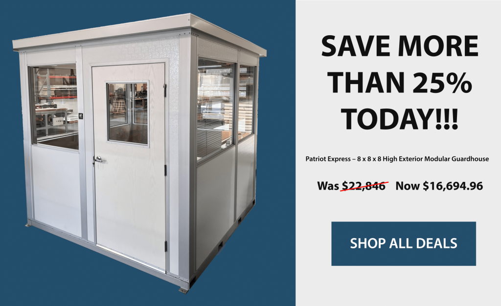 Patriot Express – 8′ x 8′ x 8′ High Integra 400 Exterior Modular Guardhouse