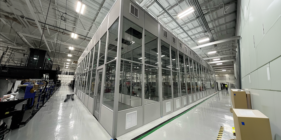 Allied Modular Machine Enclosures - Full Glass partitions