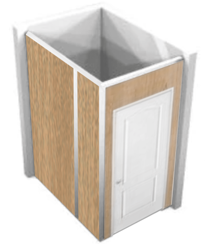 4x5-2-wall-room - light wood grain with white full door