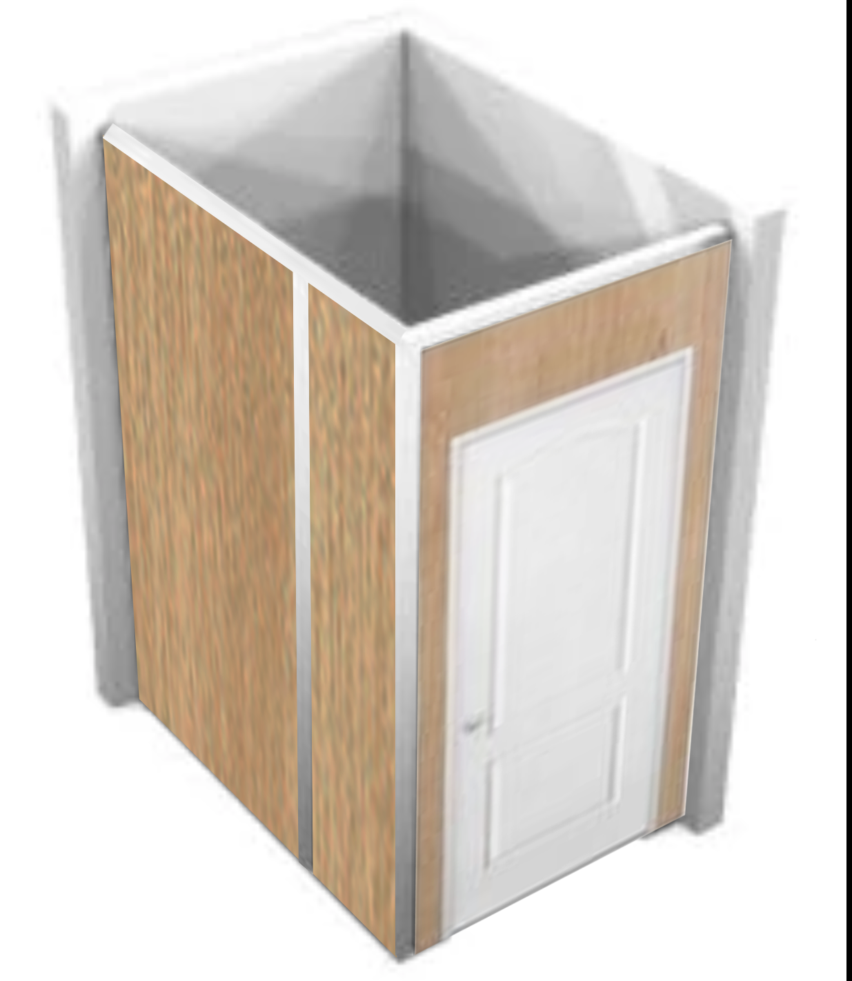 4x5-2-wall-room - light wood grain with white full door