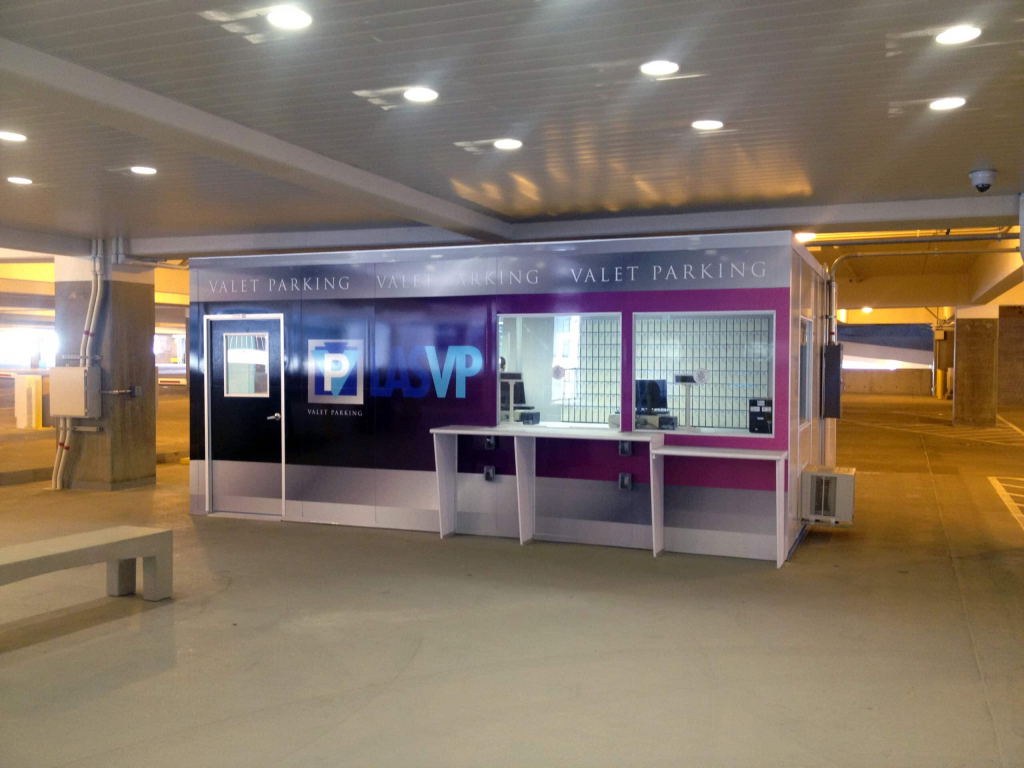 Parking attendant booth by allied modular