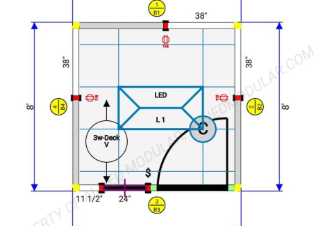 8'x8' quick ship allied modular building Quick ship buildings for fast and efficient solutions.