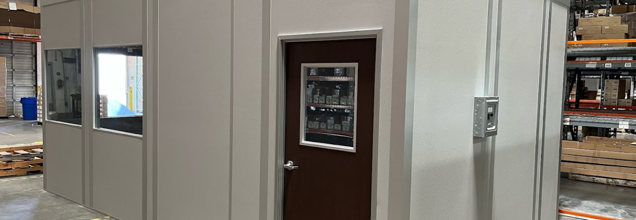 A modular office within a warehouse by allied modular inplant modular warehouse buildings