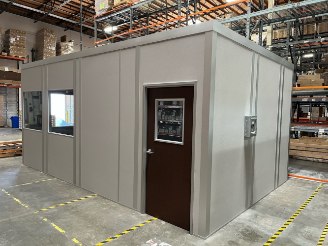 A modular office within a warehouse by allied modular inplant modular warehouse buildings