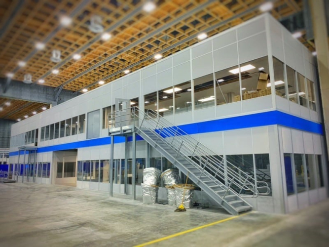2 story modular offices by Allied Modular
