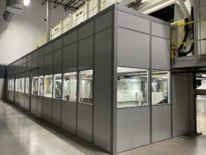 Machine enclosure rooms by Allied Modular