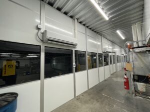 Machine enclosure rooms by Allied Modular