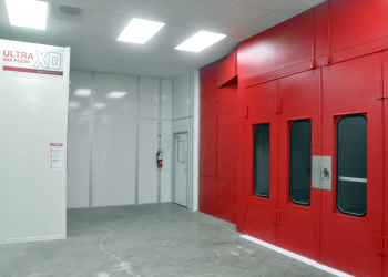 Tall walls and cleanrooms by allied modular paint room - room dividers and warehouse dividers