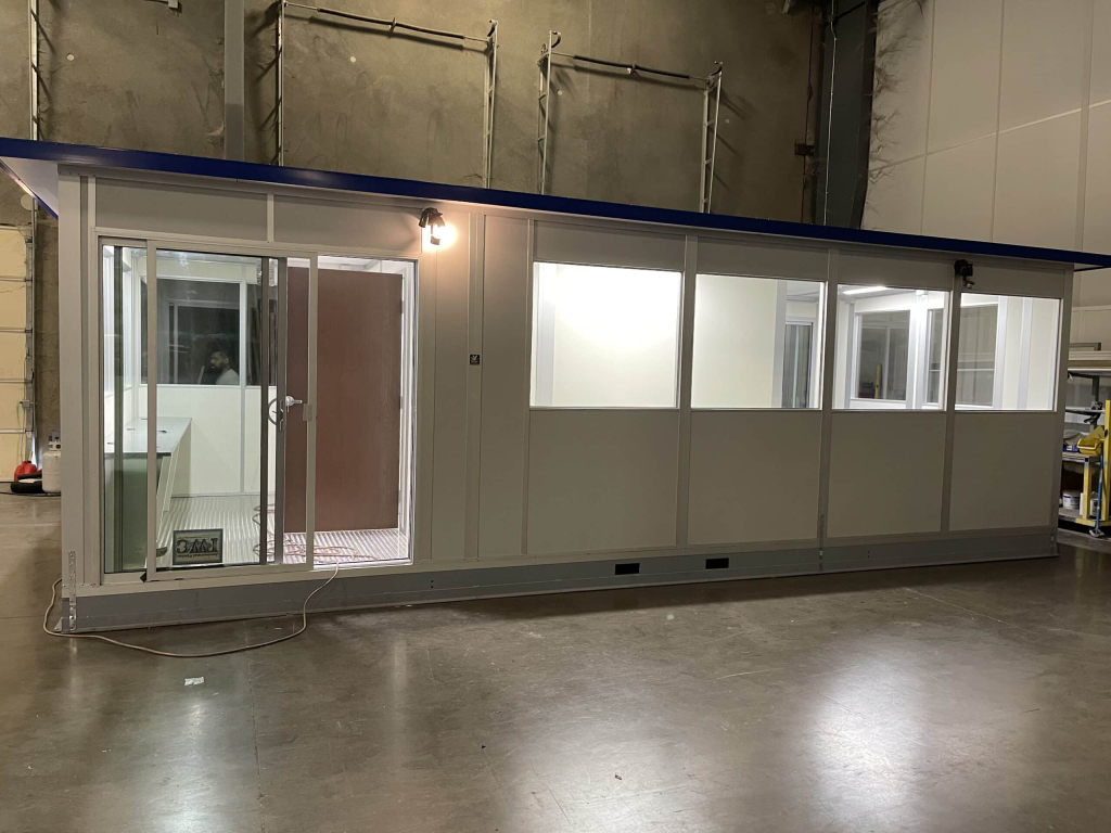 Guardhouse by allied modular - guardshack gate house exterior modular building - movable office - forkliftable - portable office