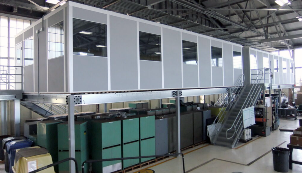 Industrial Mezzanine Office Space by Allied Modular