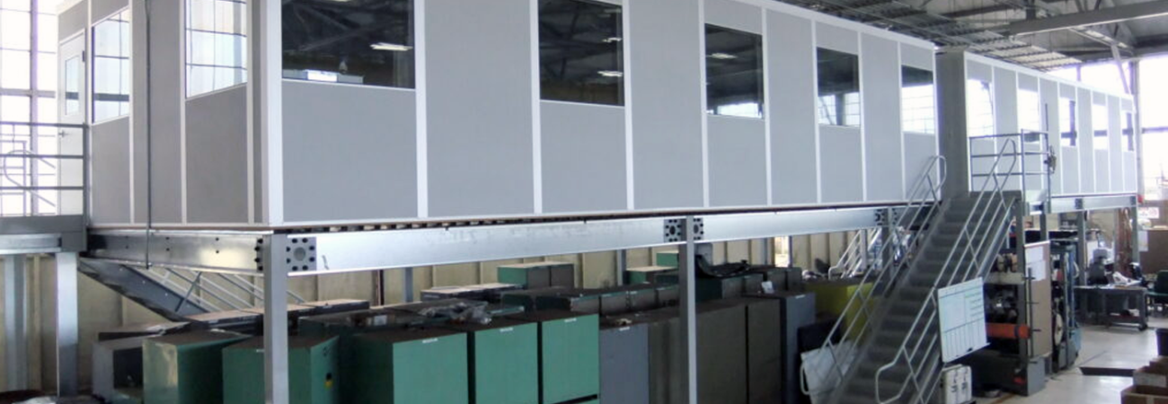 Industrial Mezzanine Office Space by Allied Modular