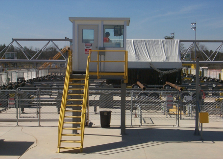 elevated guard house guard shack guard booth made by allied modular - modular guardhouse vision tower