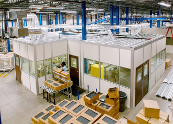 Machine Enclosures by Allied Modular modular partition walls inplant modular offices buildings