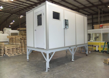 elevated guard house guard shack guard booth made by allied modular - modular guardhouse vision tower