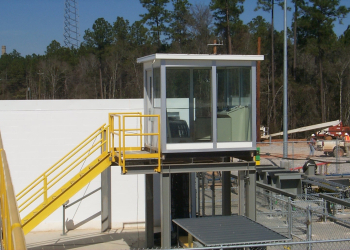 vision tower guard house mezzanine by allied modular modular buildings and offices