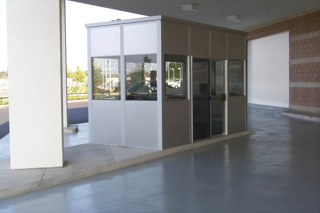 booth guard house guard shack guard booth made by allied modular - modular guardhouse gate house