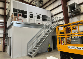 Industrial Mezzanine Office Space by Allied Modular modular buildings vision towers catwalks and mezzanines