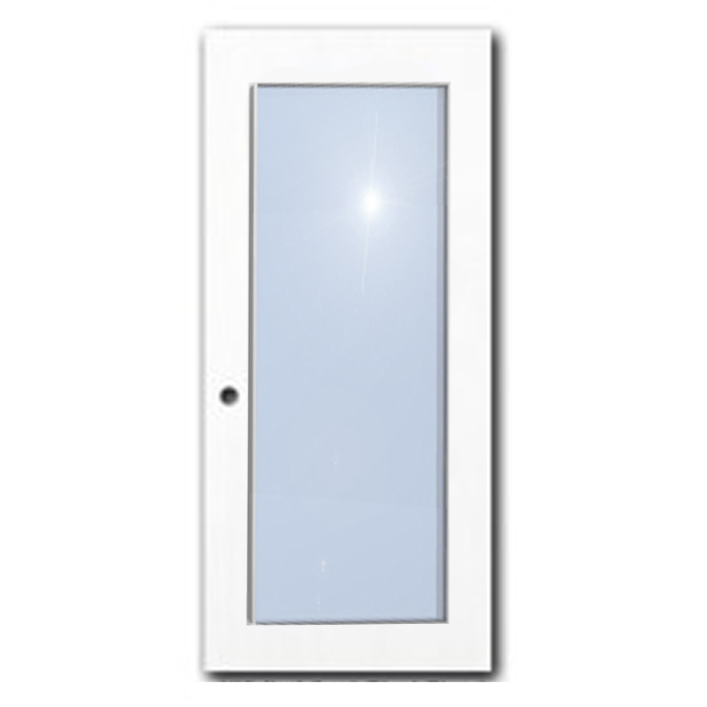 White Vinyl Clad Vision 24"x66"