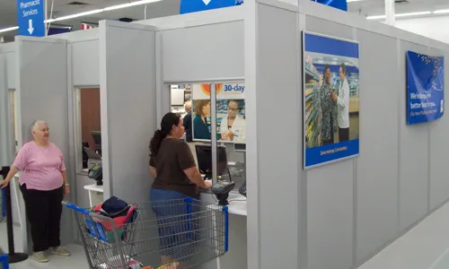 Retail and mall modular walls